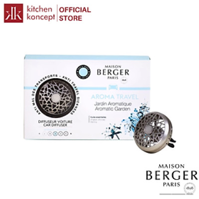 Maison Berger - Bộ kẹp tinh dầu xe hơi Aroma Travel - 2 món