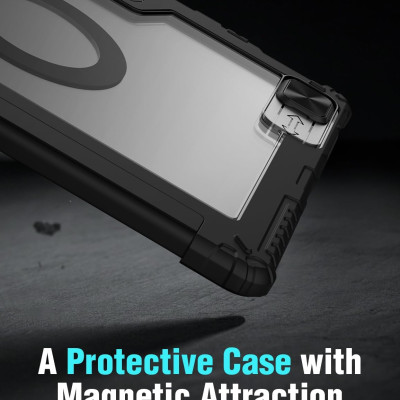 Bao Da Kèm Bàn Phím cho iPad Pro 11 inch & iPad Pro 13 inch M4 2024 Nillkin Bumper Link Keyboard Case (Có Đèn Nền Backlit Keyboard) - Hàng Chính Hãng