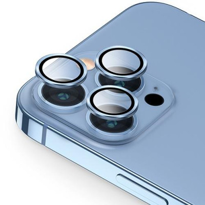 Kính dán camera UNIQ Optix Lens Protector For iPhone 13 Pro/ 13 Pro Max bảo vệ ống kính khỏi bụi, trầy xước, dấu tay Hàng Chính Hãng