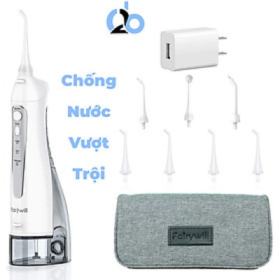 Máy tăm nước cầm tay Fairywill F30, phiên bản nâng cấp với sạc Type C và lõi lọc nước độc quyền