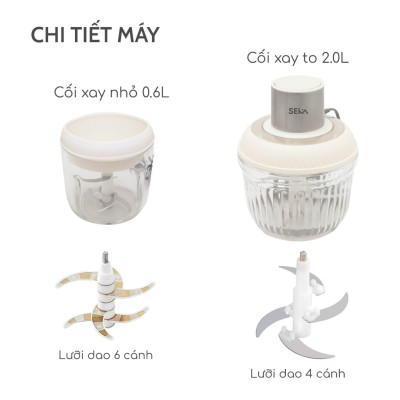 Máy Xay Thịt SEKA SK2287 2 Cối - Hàng Chính Hãng