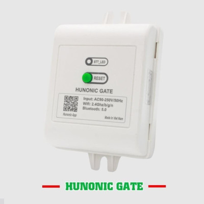 Bộ điều khiển cổng tự động Hunonic Gate điều khiển từ xa bằng điện thoại qua Wifi + Bluetooth hàng Việt Nam sản xuất.