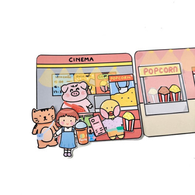 Bộ Tranh Tương Tác Cô Tiên Xanh - Rạp Chiếu Phim