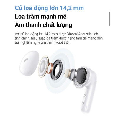 Tai Nghe Bluetooth Xiaomi Redmi Buds 6 Active - Hàng Chính Hãng