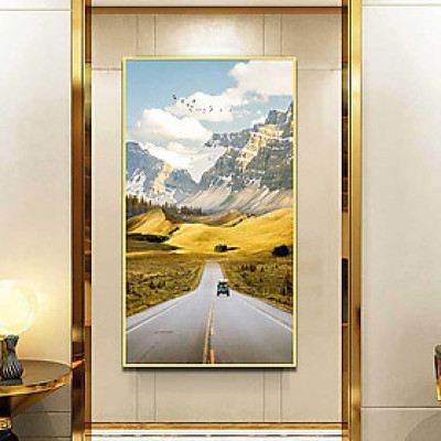 Tranh canvas treo tường Decor Con đường núi mùa thu tuyệt đẹp – DC099