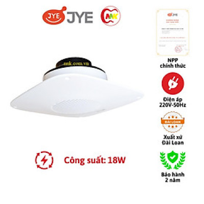 Quạt hút thông gió âm trần JY-B90022 18W KT 278x278mm JYE hàng chính hãng