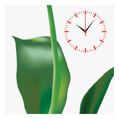 Tranh đồng hồ treo tường HOA XINH TƯƠI THANH LỊCH - Q6D7_40V_DH-32 Thế Giới Tranh Đẹp