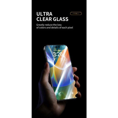 Bộ kính cường lực + Tool hỗ trợ dán cường lực MIPOW Ultra HD KingBull Premium Silk dành cho iPhone 14/13 Series tặng dán lưng Hàng Chính Hãng