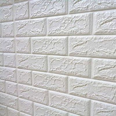 Xốp dán tường combo 15 tấm màu trắng gạch 3D