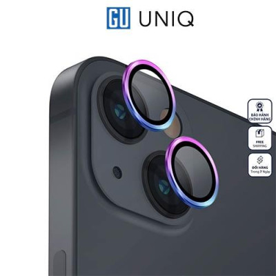 Kính dán camera UNIQ Optix Lens Protector For iPhone 14/ 14 Plus bảo vệ ống kính khỏi bụi, trầy xước, dấu vân tay Hàng Chính Hãng
