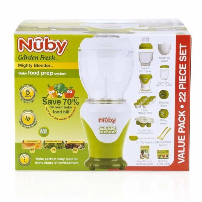 [ 5442-Nuby ] Bộ combo máy xay ăn dặm cho bé, có nhiều phụ kiện đi kèm
