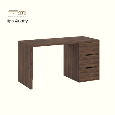 HAPPY FURNITURE ,Bàn làm việc 3 ngăn kéo - LAYLA , BAN_165 , 140cm x 59cm x 75cm DxRxC