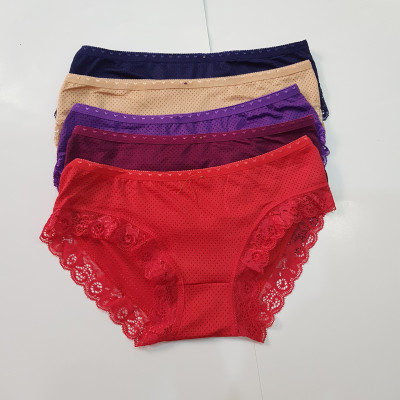 combo 5 quần lót thông hơi viền ren 6034 siêu đẹp fom từ 45-55kg