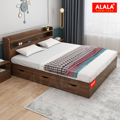 Giường ngủ ALALA70 + 3 hộc kéo / Miễn phí vận chuyển và lắp đặt/ Đổi trả 30 ngày/ Sản phẩm được bảo hành 5 năm từ thương hiệu ALALA/ Chịu lực 700kg