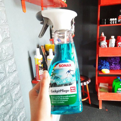 Bảo dưỡng, làm sạch nhựa trong. Mùi Đại Dương Ca- ri-bê ban mai SONAX Cockpit Spray Matt Effect Ocean-fresh 364241 (500 ml)