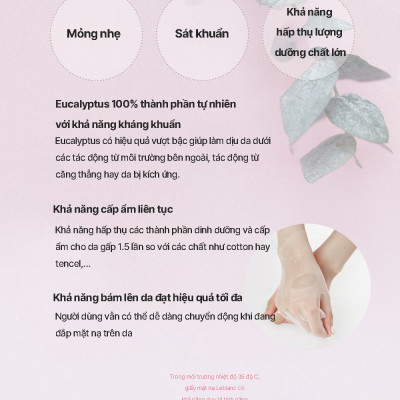 Sey 10 hộp mặt nạ làm dịu và tạo độ bóng cho da Leblanc Pink Marine Complex Calming Mask Hộp 5 miếng