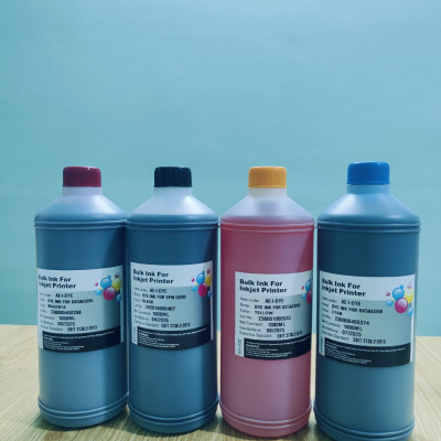 Mực nước dye ink màu vàng (Y) tương thích Epson Dx5 I3200 , chai 1 lít, hàng nhập khẩu.