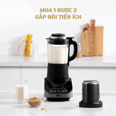 Máy Nấu Sữa Hạt Olivo CB20 Thương Hiệu Mỹ Cao Cấp Gồm 12 Chức Năng Tự Vệ Sinh Khử Khuẩn - Hàng Chính Hãng