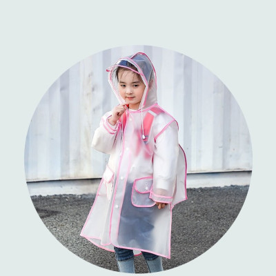 Áo mưa trẻ em cao cấp, từ 3 tuổi trở lên, có vị trí để cặp
