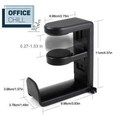 Giá Treo Tai Nghe Giá Đỡ Tai Nghe Kèm Đỡ Cốc Nước 2in1 Đa Năng Tiện Dụng