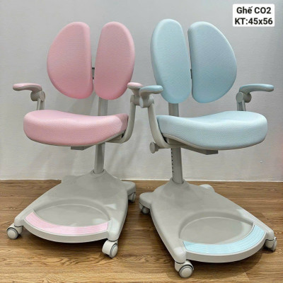 Ghế học sinh chống gù đa năng Juno sofa CTC02 xoay bánh xe 360 độ, tay vịn chỉnh 90 độ