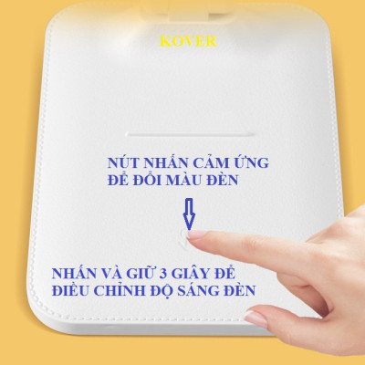 Đèn bàn học, làm việc cảm ứng đa năng, xếp gọn dễ dàng, 3 chế độ ánh sáng bảo vệ mắt chống cận KOVER -DK2