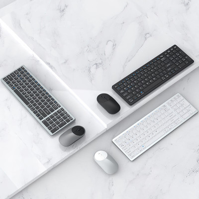 Bộ Bàn phím chuột không dây W619C - pin sạc TypeC - kết nối bluetooth 5.0 + Usb wireless 2.4g hàng nhập khẩu