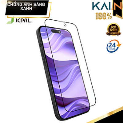 Kính Cường Lực Chống Ánh Sáng Xanh Cho iPhone 16 Pro Max/ 16 Pro/ 16 Plus/ 15 plus/ 16/ iphone 15, JCPAL Preserver Anti Blue_ Hàng chính hãng