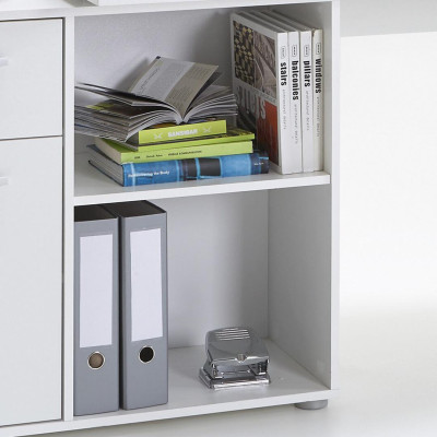 Bàn máy tính bằng gỗ tiện dụng SMLIFE Denzel