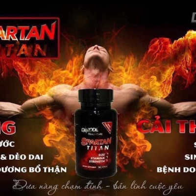 Thực phẩm chức năng hỗ trợ tăng cường sức khỏe nam giới Spartan Titan Damode lọ 30 viên