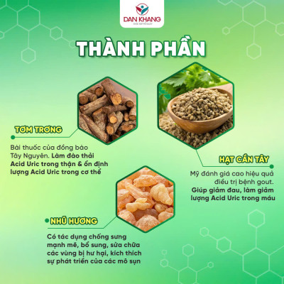 Viên uống Hỗ Trợ Kiểm Soát Các Bệnh Về Gout, Hỗ Trợ Giảm Đau Do Gout Baigout (Hộp 20 Viên)
