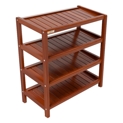 Kệ Dép 4 Tầng Gỗ Cao Su  (63 x 30 x 68 cm) - Cánh Gián
