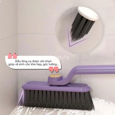 Bàn Chải Xoay 360 Độ Đa Chức Năng - Bàn Chải Chà Sàn Khe Hở, Kèm Que Gắp Rác Tiện Lợi - HÀNG CHÍNH HÃNG MINIIN