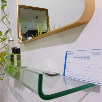 Gương Soi Kibath Chữ Nhật Bo 4 Góc Khung Viền Nhôm Sơn Tĩnh Điện, KB-138