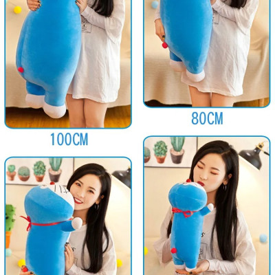 Thú nhồi bông Doraemon dáng dài êm mịn - Size từ 60cm đến 100cm - Quà tặng gấu bông Doraemon dễ thương - Gối ôm mềm mịn cho bé.