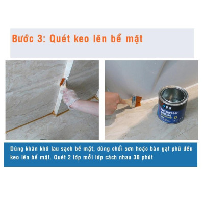 Set 0.6 Kg Keo Chống Thấm TAIKOMI Epoxy - Chống Thấm A/B Trong Suốt 2 Thành Phần, Sử Lý Chống Thấm Mặt Sàn Nhà Vệ Sinh,Gạch Men, Sàn Ốp Lát