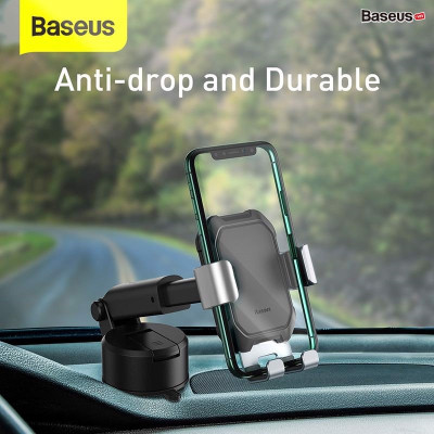 Giá đỡ điện thoại hút chân không dùng gắn kính hoặc táp lô trên xe hơi Baseus Tank Gravity Car Mount (Suction Base Holder for Car) - Hàng nhập khẩu