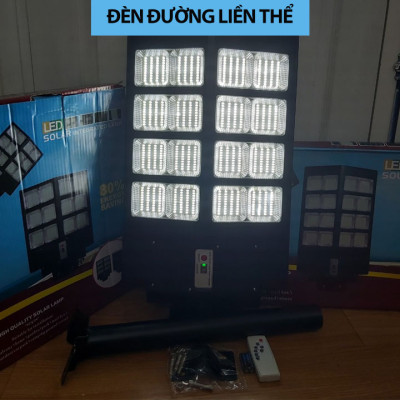 Đèn Năng Lượng Mặt Trời 500w Liền Thể, 800 Chip Led, Sáng Liên Tục. Đủ Công Suất