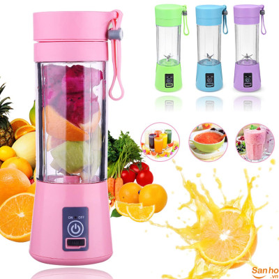 Máy Xay Sinh Tố Đa Năng Mini Cầm tay Sạc Pin Tiện Dụng, Máy Xay 6 Lưỡi Thép Không Gỉ - Gọn Nhẹ - Hàng Chính Hãng MINIIN