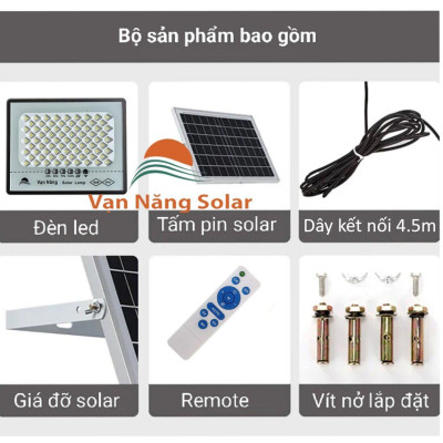 Đèn năng lượng mặt trời chóng lóa Vạn Năng Solar 100W