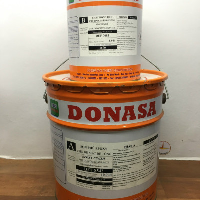 Sơn sàn bê tông Donasa /Floor coating Paint màu xanh da trời DEF 8542 15L