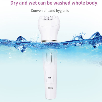Máy làm đẹp cho phụ nữ đa năng 5 trong 1: Làm sạch lông, rửa mặt, massage mặt, massage toàn thân và tẩy da chết- Hàng chính hãng 