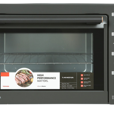 Lò nướng Toshiba TL-MC40EZF(GR) 40 lít - Công suất 1800W - Hàng chính hãng - Bảo hành chính hãng 12 tháng - Chất lượng Nhật Bản
