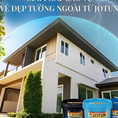 Sơn tường nhà JOTUN  JOTASHILED  SẠCH VƯỢT TRỘI 15L  chống bám bụi (Sơn ngoại thất)