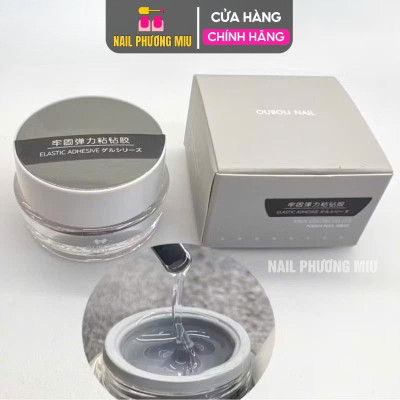 Gel Đính Đá OUBOLI Siêu Bền Hũ 12g Đậm Đặc Không Bị Chảy, Không Cần Chà Nhám Top Độ Bền Cao Dùng Gắn Đá To, Nhỏ, Charm, Bo Chân Đá
