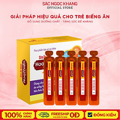 Siro Ăn Ngon Hoa Thiên KID Hộp 20 ống 10ml giúp hổ trợ hệ tiêu hóa cho bé
