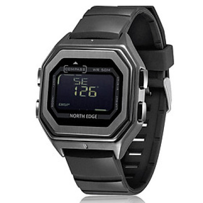 Đồng Hồ Kỹ Thuật Số 50M Nam North Edge Kim Loại La Bàn Giờ Thế Giới Có Bấm Giờ Chống Nước