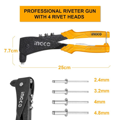 KÌM RÚT ĐẦU NHÔM 10" INGCO HR105 - HÀNG CHÍNH HÃNG