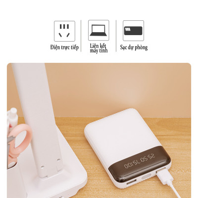  Đèn Bàn Học Đọc Sách Cao Cấp Teement Led Chống Cận 03 Chế Độ Ánh Sáng Vàng Bảo Vệ Mắt- Hàng Chính Hãng