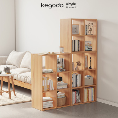 Kệ Sách Gỗ Tổ Ong 6 Dài 89.2cm, Rộng 24cm Và Cao 60cm Thương Hiệu KEGODA KGD33